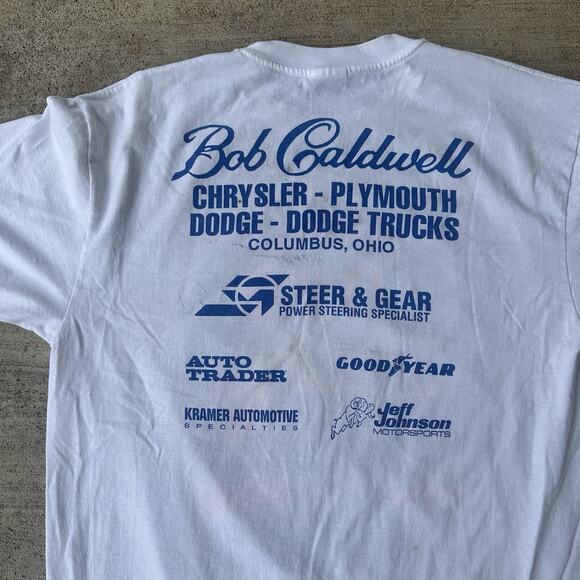 1997 Chrysler Classic Racing T Shirt Size Large Hanes Tag White - Picture 7 of 7